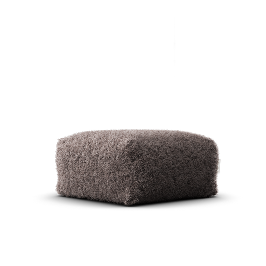 Laui Lounge™ - Linen Square Pouf Taupe